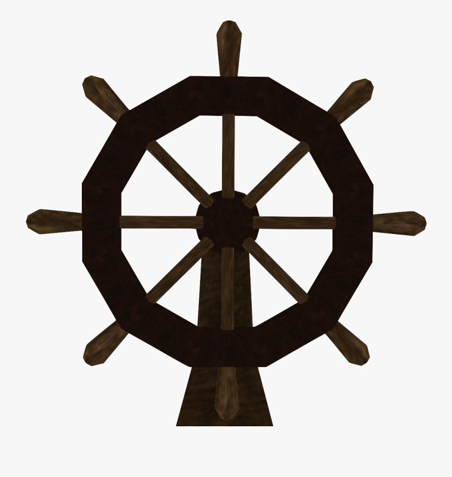 Clipart Map Pirate Ship - Ships Wheel Compass Rose, Transparent Clipart