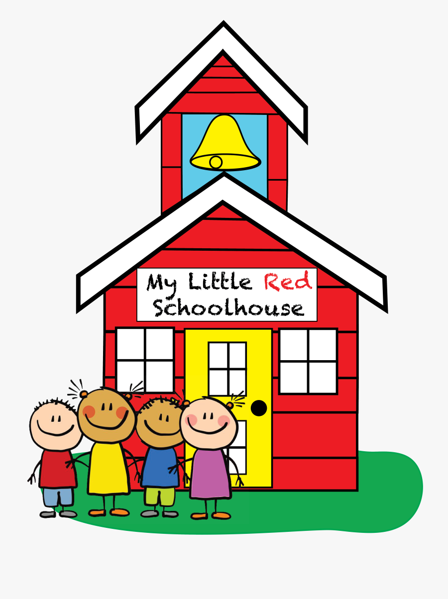 My Little Red Schoolhouse, Transparent Clipart