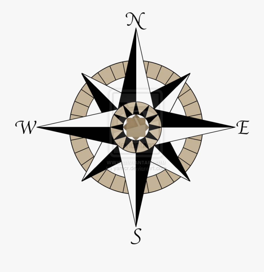 Nautical Star Compass Clipart - Compass Rose Transparent Png is a free tran...