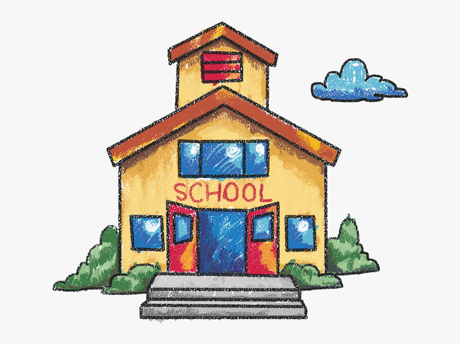 Haven Clipart Old School House - Crayon School, Transparent Clipart