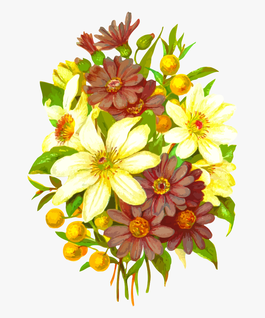 Flower Bouquet Cut Flowers Drawing Floral Design - Bouquet Drawing, Transparent Clipart