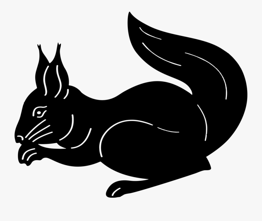 Squirrel Clipart Png Download - Squirrel Silhouette, Transparent Clipart