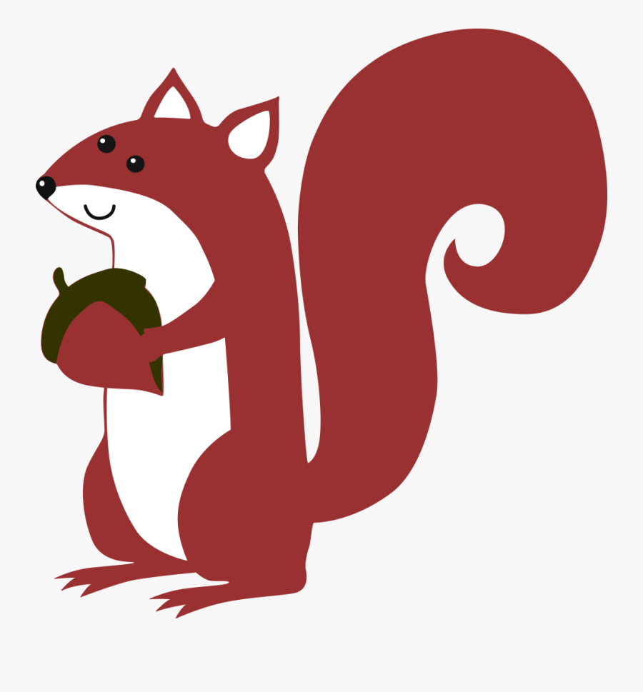 Transparent Red Nose Day Png - Squirrel Clip Art, Transparent Clipart