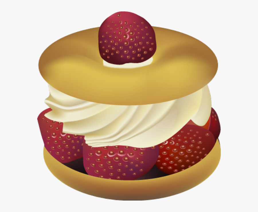 Clip Art Of Strawberry Cake Clipart Dessert Pencil - Strawberry Shortcake Dessert Clipart Png, Transparent Clipart