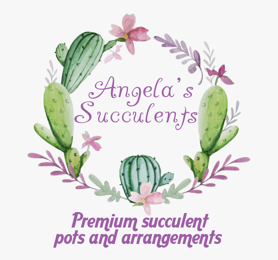 Cactus Flower Wreath Png, Transparent Clipart