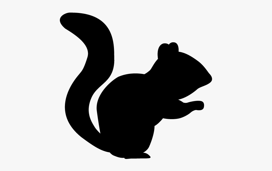 Silhouette Squirrel Clipart, Transparent Clipart