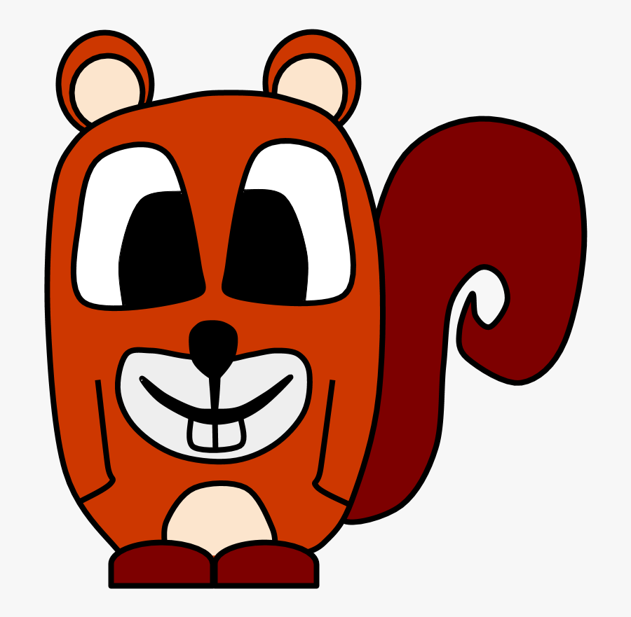 Squirrel, Big Eyes, Cartoon Animal, Rev - Cartoon, Transparent Clipart