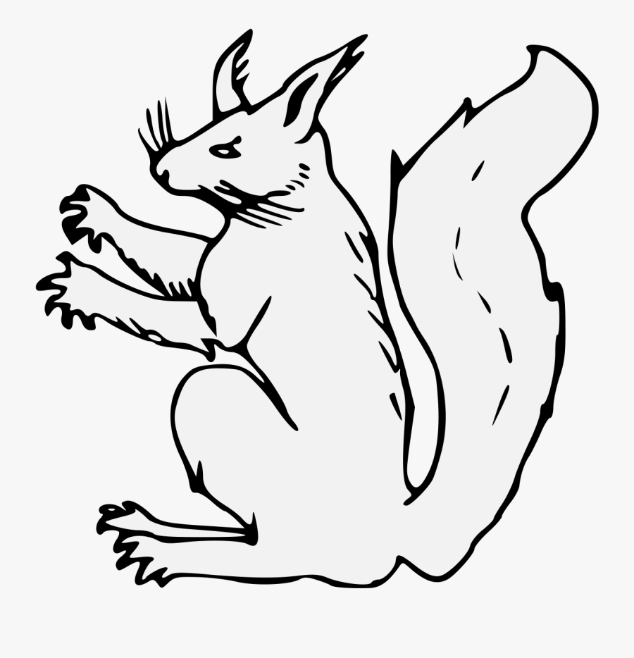 Heraldic Squirrel, Transparent Clipart