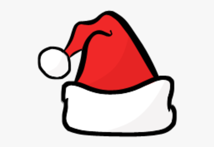 Santa Hat Clipart Black And White - Christmas Clipart Santa Hat, Transparent Clipart