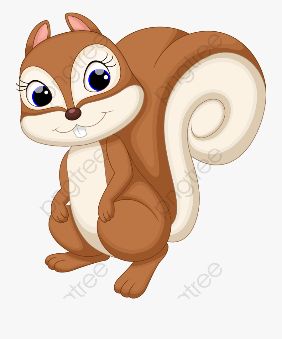 Cartoon Squirrel - Cute Squirrel Clipart, Transparent Clipart