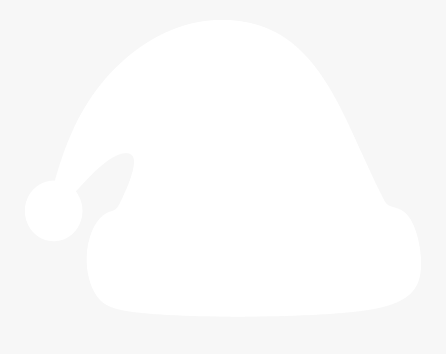 Santa Hat Silhouette By Paperlightbox - Santa Hat White Png, Transparent Clipart