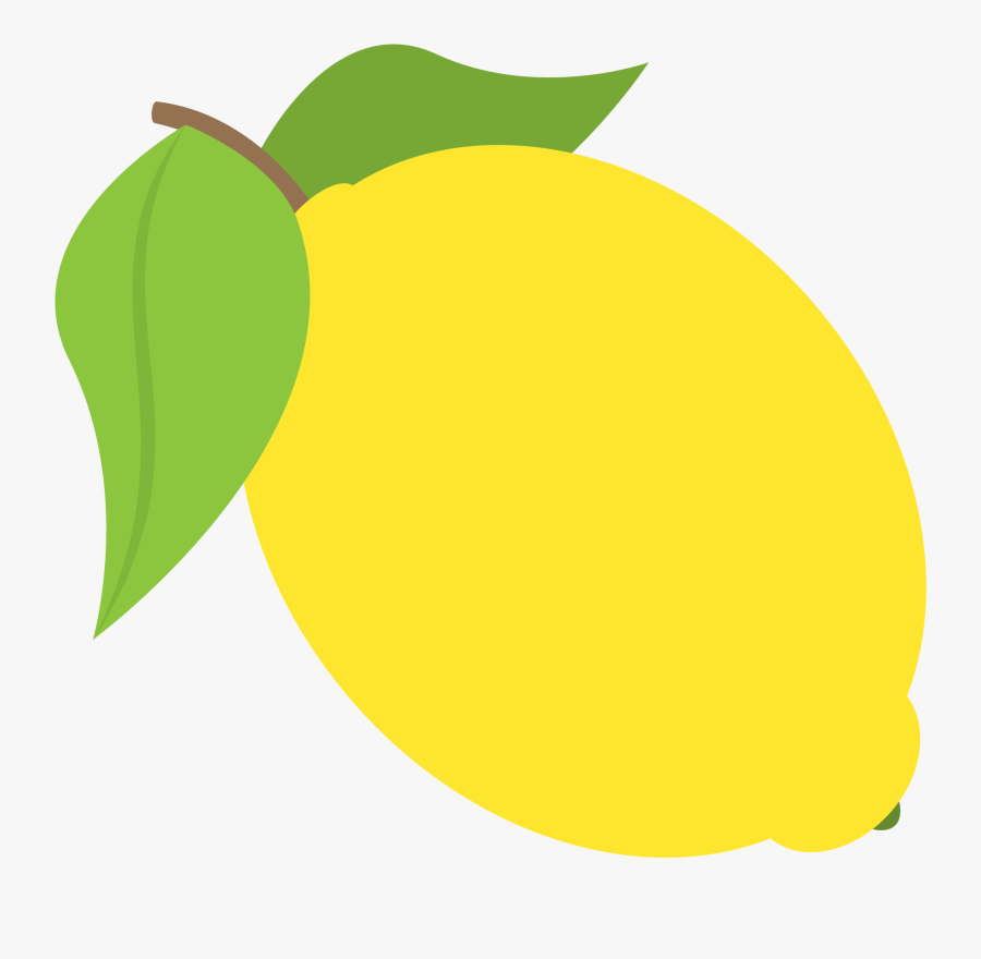 Lemons Clipart Svg - Transparent Background Emoji Lemon, Transparent Clipart
