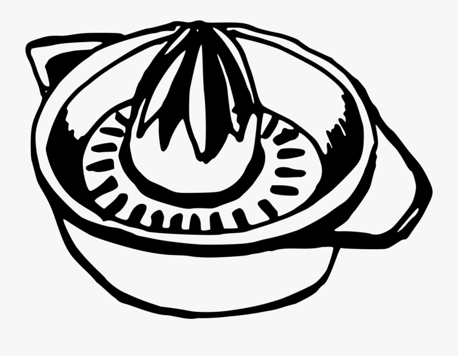 Line Art,head,monochrome Photography - Lemon Squeezer Clipart Black And White, Transparent Clipart