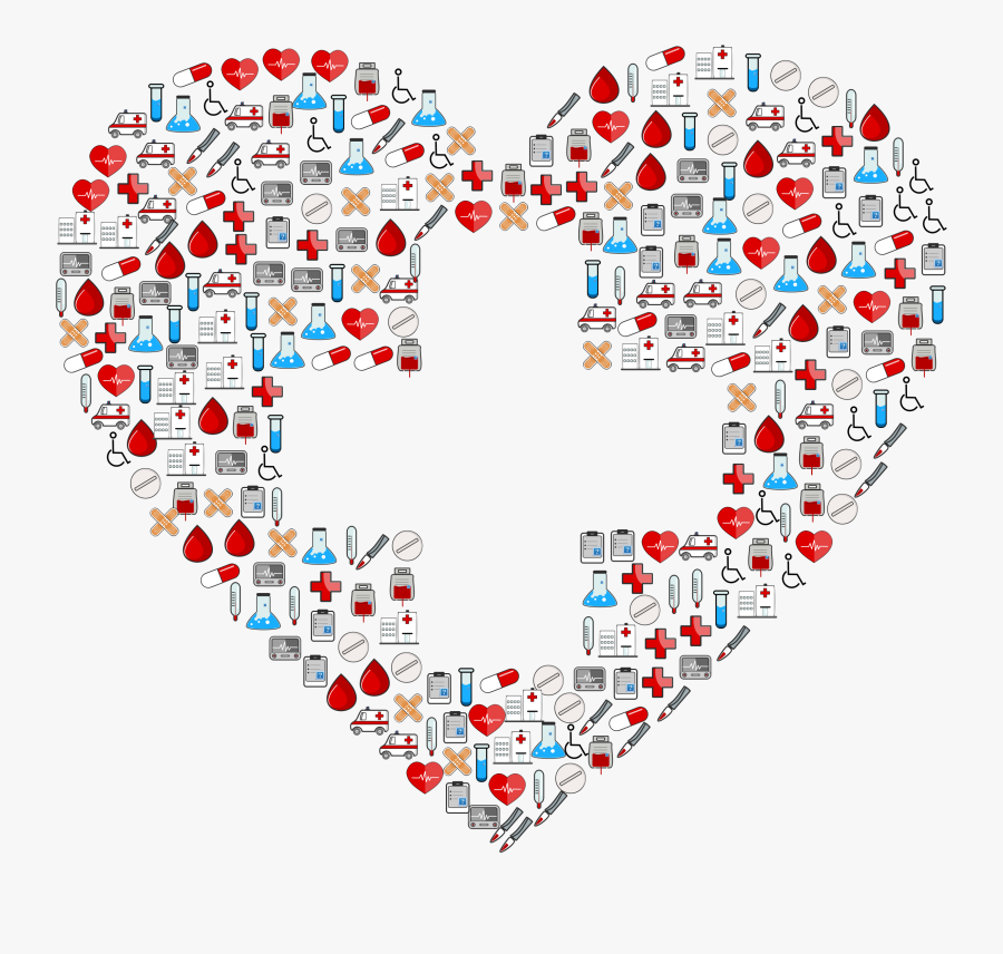Heart,square,symmetry - School Clinic School Nurse Clip Art, Transparent Clipart