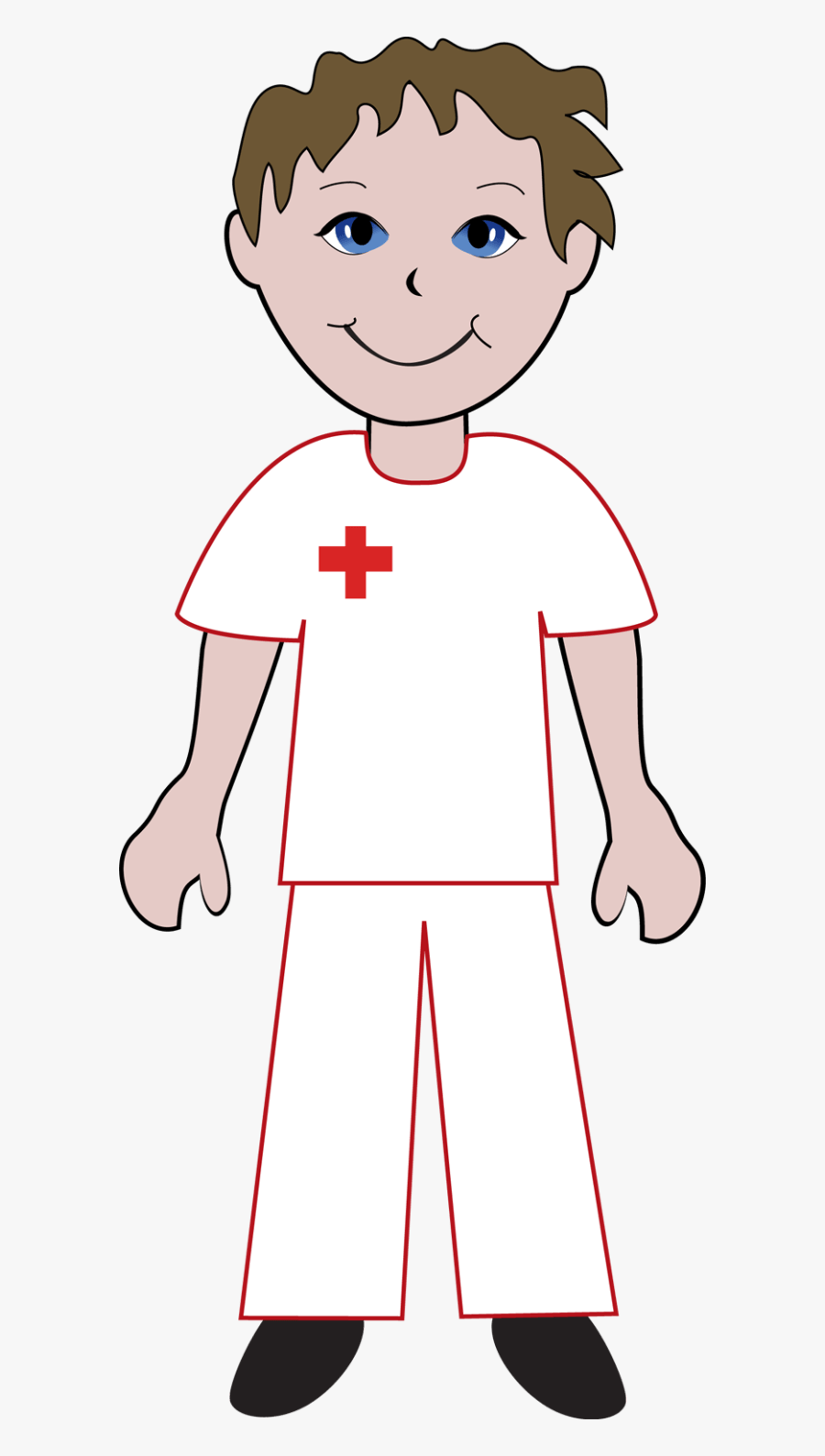 Nursing Nurse Clipart Free Clip Art Image Image - Male Nurse Clipart Black And White, Transparent Clipart