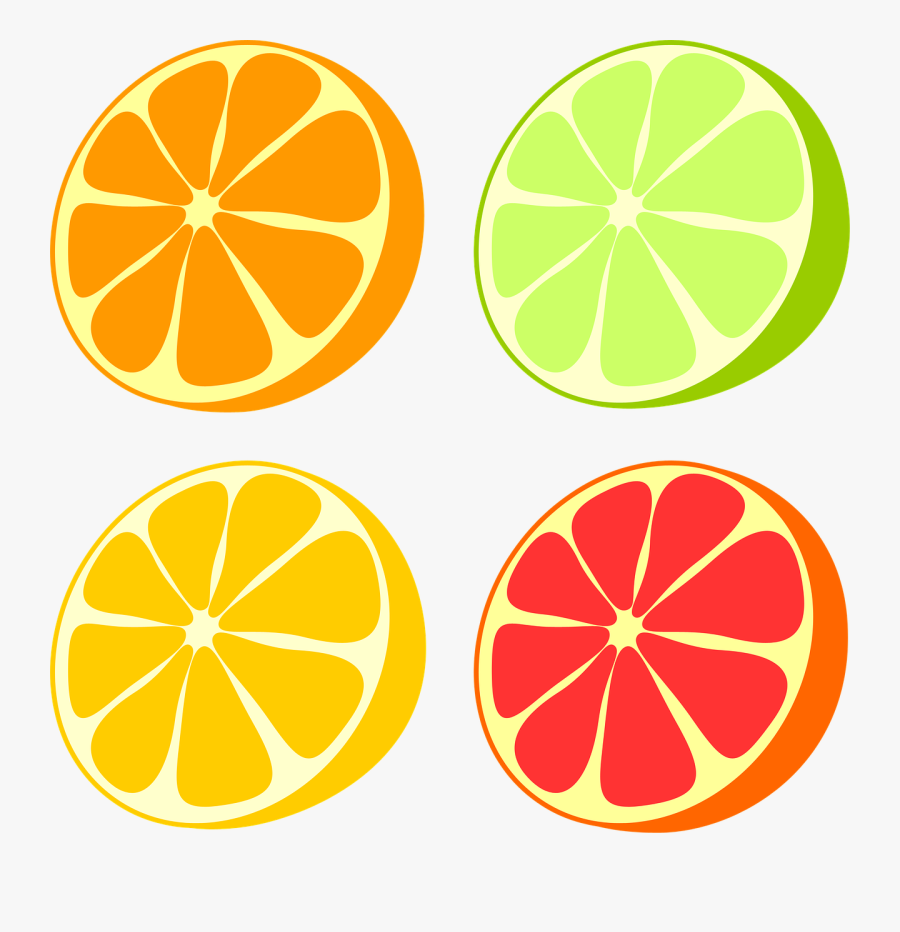 Lemon Clipart Jpeg - Fruit Cartoon Png Grapefruit Orange Lemon And Lime, Transparent Clipart