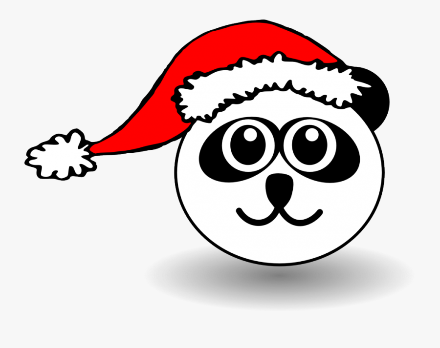 Transparent Santa Hat Clip Art - Cartoon Cat With Christmas Hat, Transparent Clipart