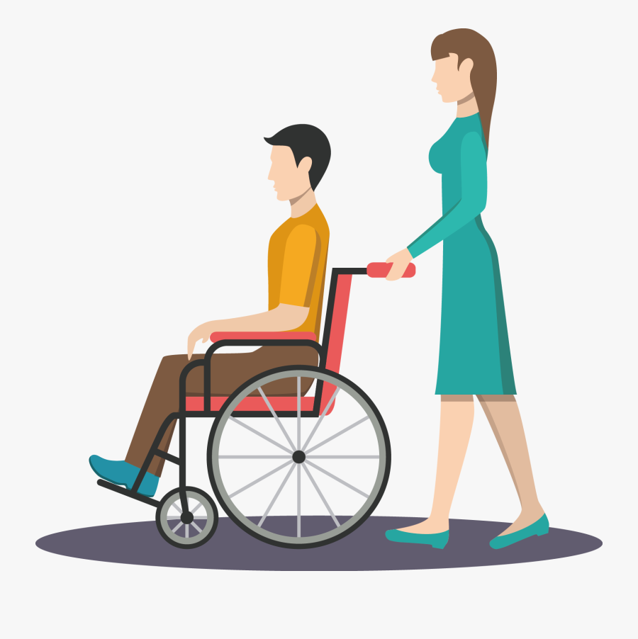 Wheelchair Patient Nursing Clip Art - Patient On Wheelchair Icon, Transparent Clipart