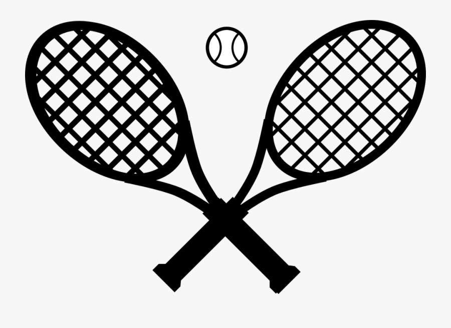 Tennis Rackets Ball - Tennis Racquet And Ball Clip Art, Transparent Clipart