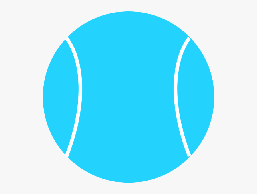 Tennis Ball Clip Art To Download - C100 M0 Y0 K0, Transparent Clipart