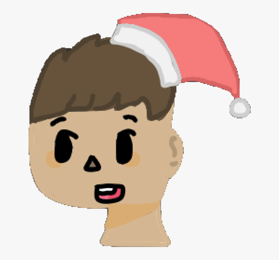 Transparent Dog With Santa Hat Clipart - Cartoon, Transparent Clipart