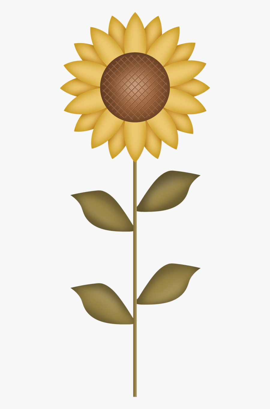 Sunflower Fall Clip Art, Transparent Clipart