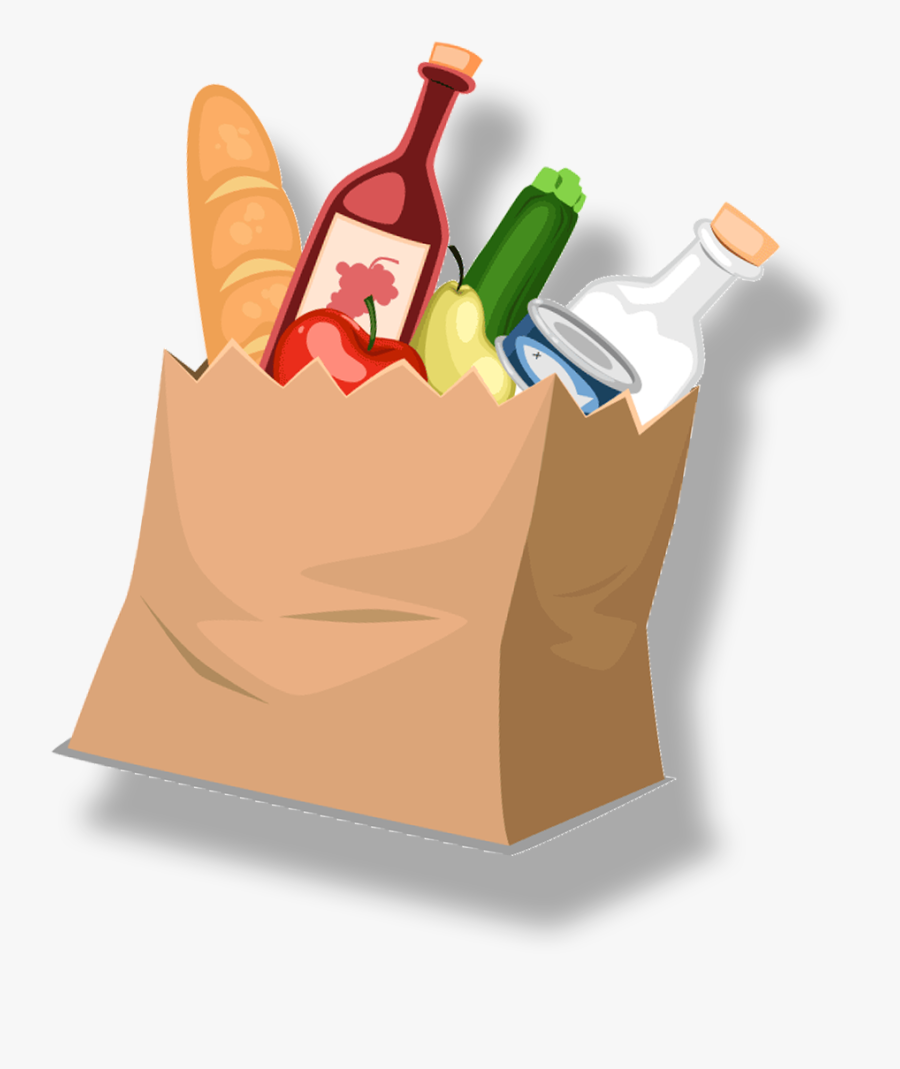 Transparent Food Bag Clipart - Bolsas De Alimentos Png, Transparent Clipart
