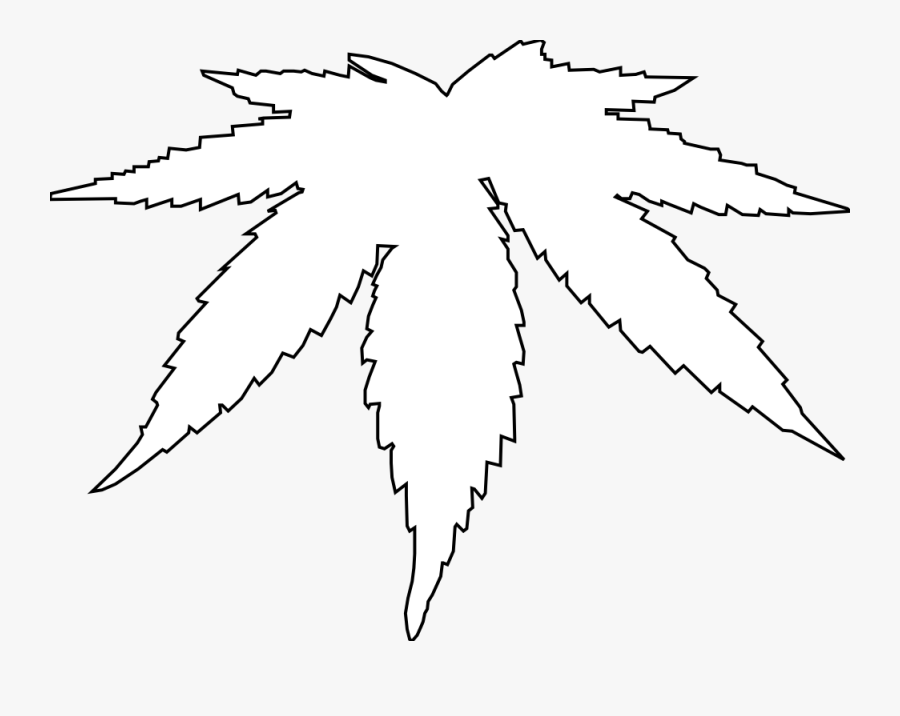 Marijuana Leaf Clipart - White Cannabis Leaf Png, Transparent Clipart