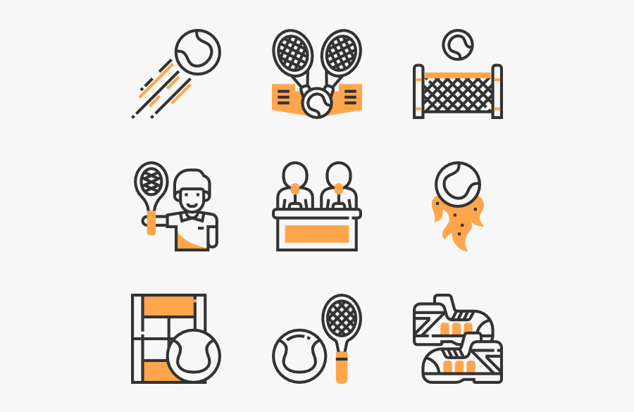 Tennis - Tennis Ball Vector White, Transparent Clipart