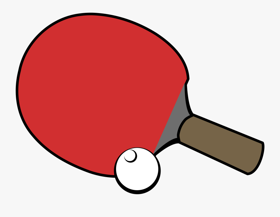 Table Tennis - Colour - Clip Art Ping Pong, Transparent Clipart