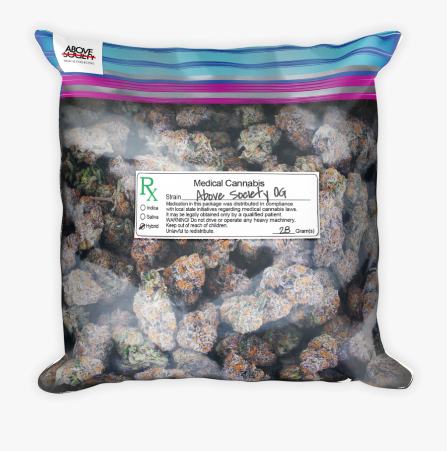 Weed Clipart Bag - Bag Of Weed Png, Transparent Clipart