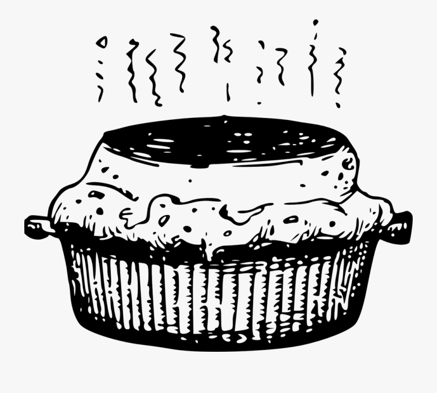 Pie Black And White Free Clipart Hot Pie Food - Hot Foods Clipart Black And White, Transparent Clipart
