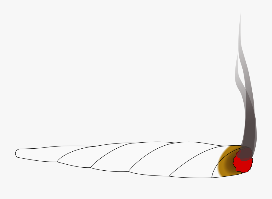 Animation Of A Joint-cannabis Weed, Transparent Clipart