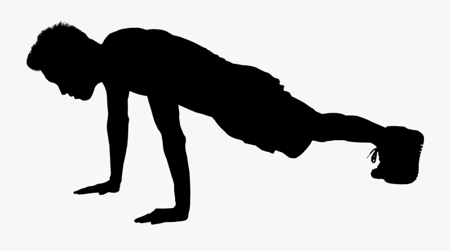 Workout Silhouette, Transparent Clipart