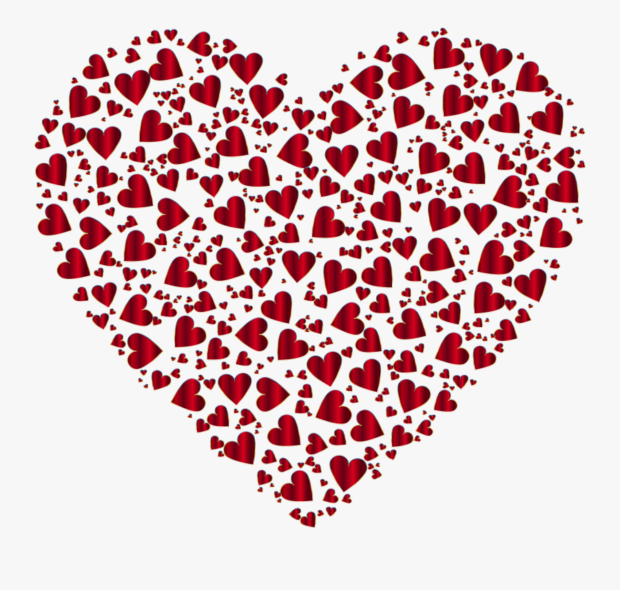 Chaotic Colorful Heart Fractal 11 No Background Banner - Heart Image With No Background, Transparent Clipart