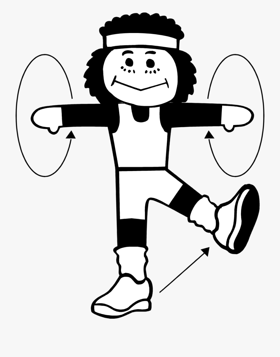 Exercise Black And White, Transparent Clipart