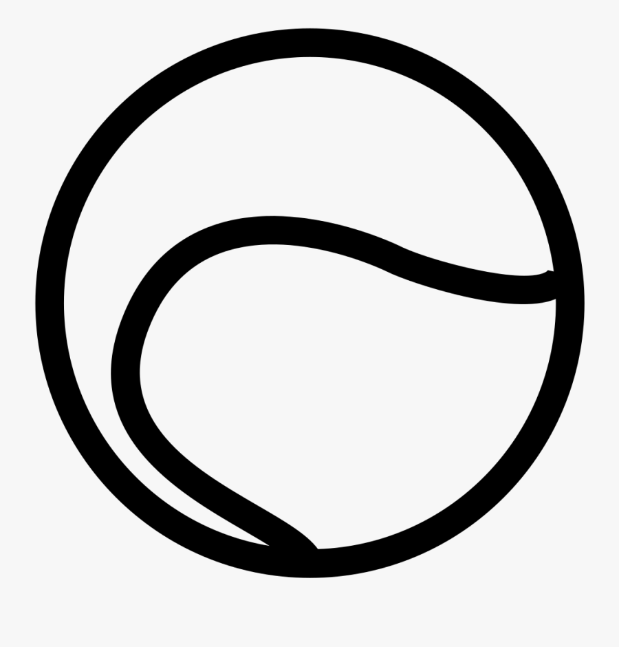 Tennis Ball - Circle, Transparent Clipart