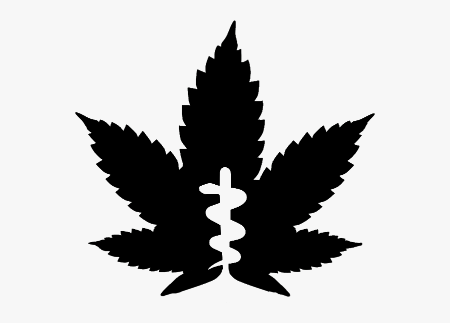 Medical Marijuana Stencil Free Images At Vector Clip - Marijuana Leaf Transparent Background, Transparent Clipart