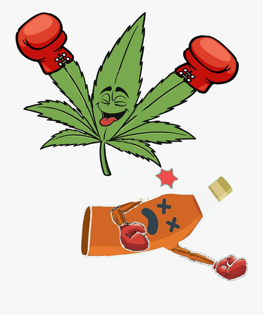 Liquor Clipart Alcahol - Marijuana Cartoon, Transparent Clipart