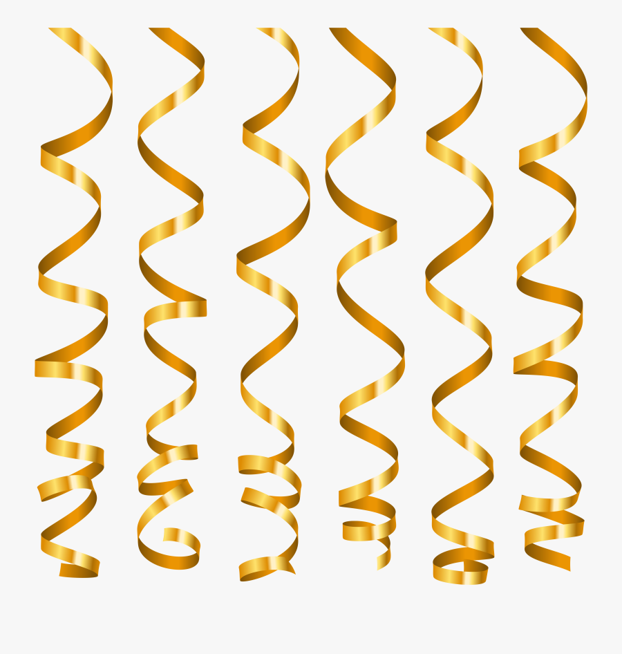 Gold Ribbon Hd Png, Transparent Clipart