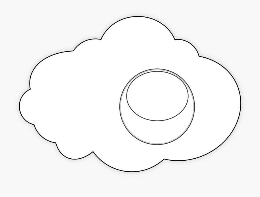 Food - Clipart - Black - And - White - Circle, Transparent Clipart