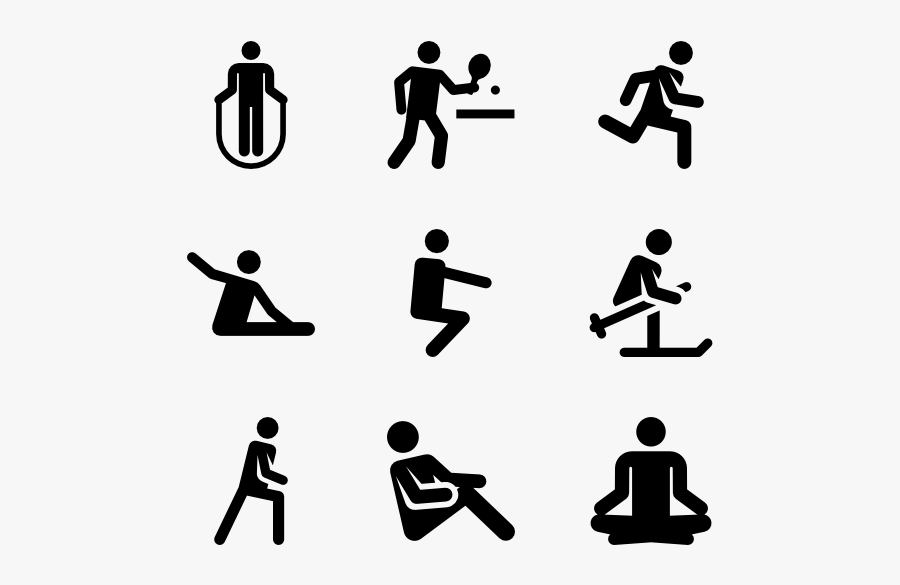 Office Clipart Workout - Gym Exercise Icon Png, Transparent Clipart