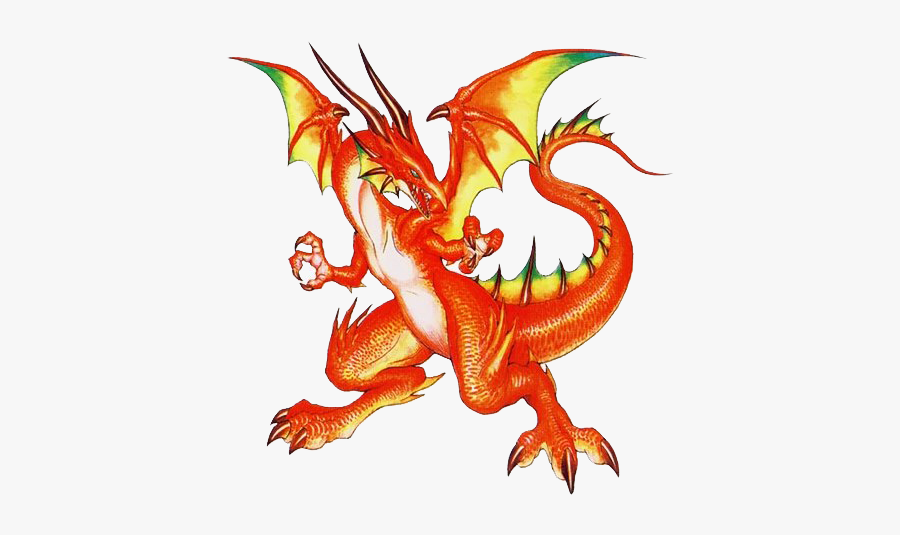 Animated Fire Breathing Dragon, Transparent Clipart