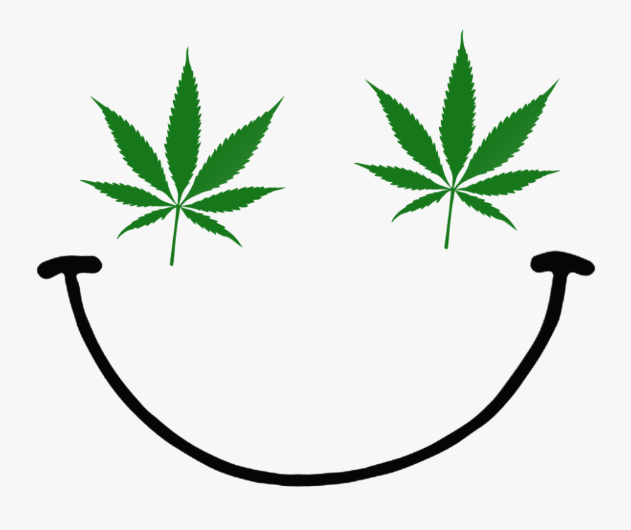 Juntees Weed Smiley Emoticon Funny - Cannabis Leaf, Transparent Clipart