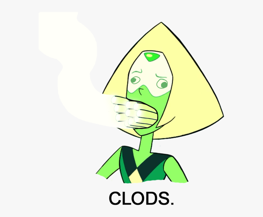 Green Yellow Vertebrate Cartoon Art Fictional Character - Steven Universe Smoking Weed, Transparent Clipart