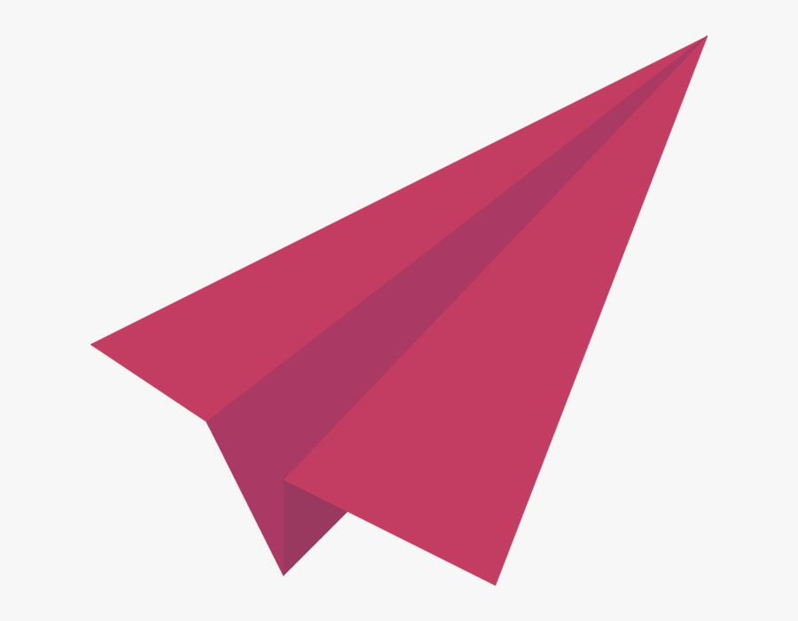 Red Paper Plane Png Image - Paper Plane Red Png, Transparent Clipart