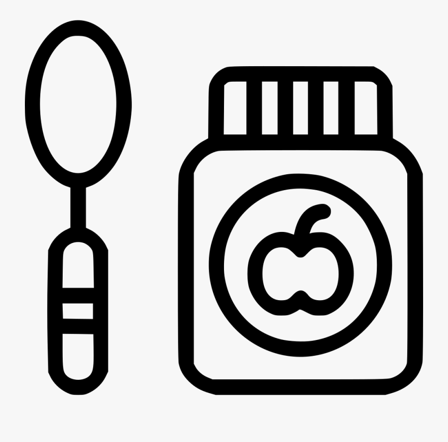 Hd Baby Food Svg Png Icon Free Download - Baby Food Clipart Black And White, Transparent Clipart