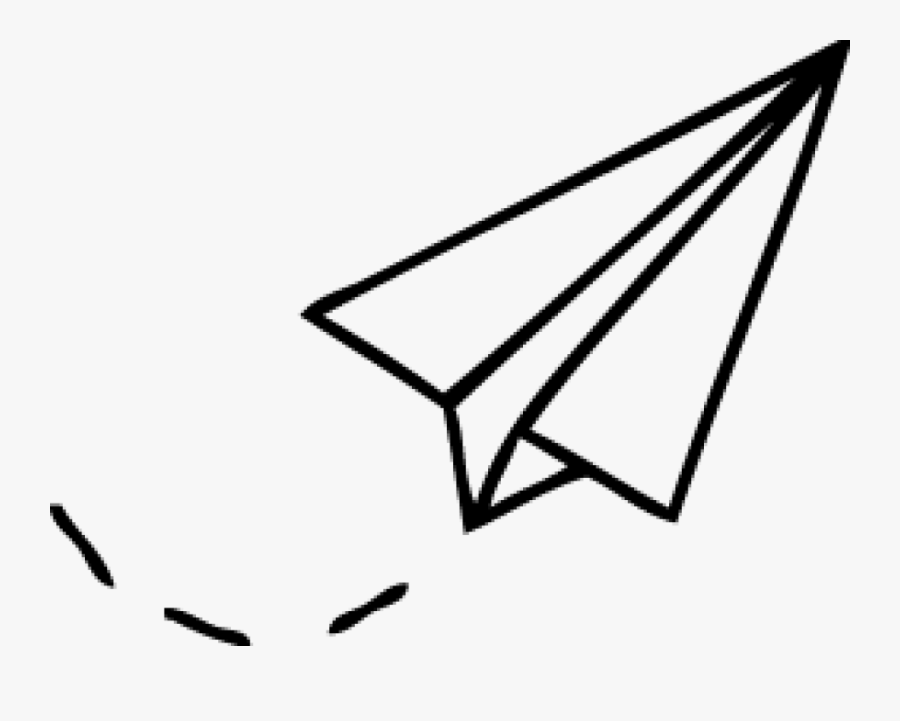 Transparent Paper Plane Png - Paper Airplane Easy Drawing, Transparent Clipart