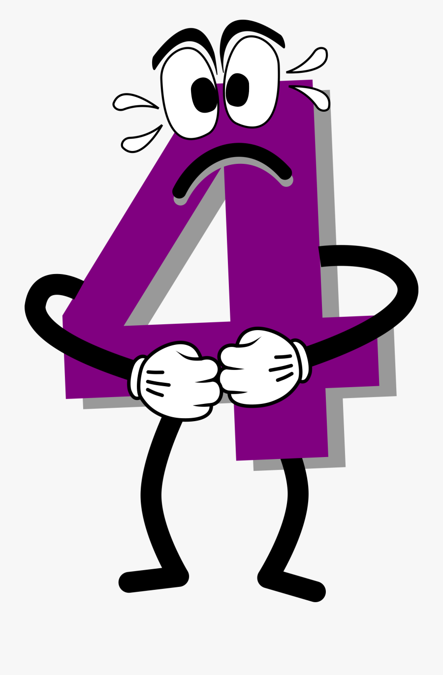 Scared Purple - Scared Purple 4, Transparent Clipart