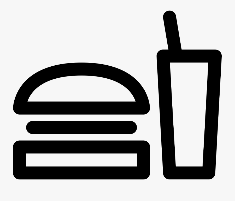 Fast Food Svg Png Icon Free Download - Food Logo Black And White, Transparent Clipart